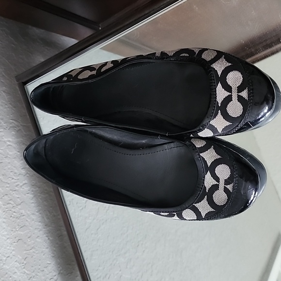 Coach Monogramed Flats-Sz 9 - Picture 2 of 5
